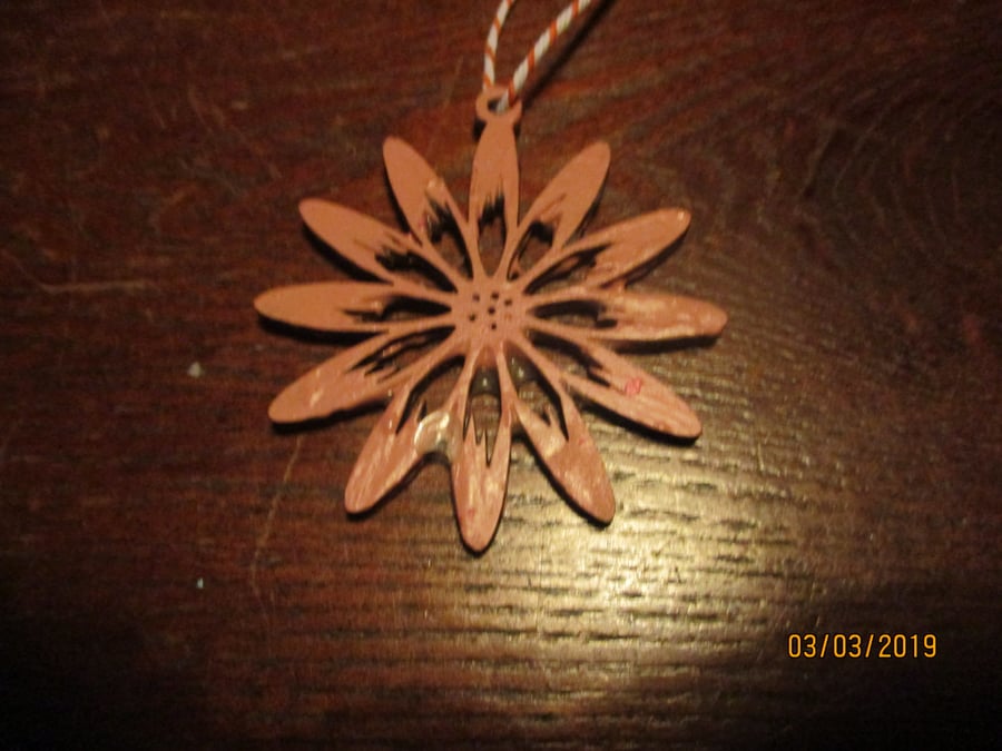 Wooden Flower Hanging Decoration