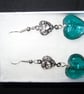 Glass Heart Earrings - Image 1