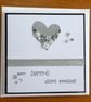Embellished Heart Diamond Wedding Anniversary Card - 60th Anniversary - Image 3