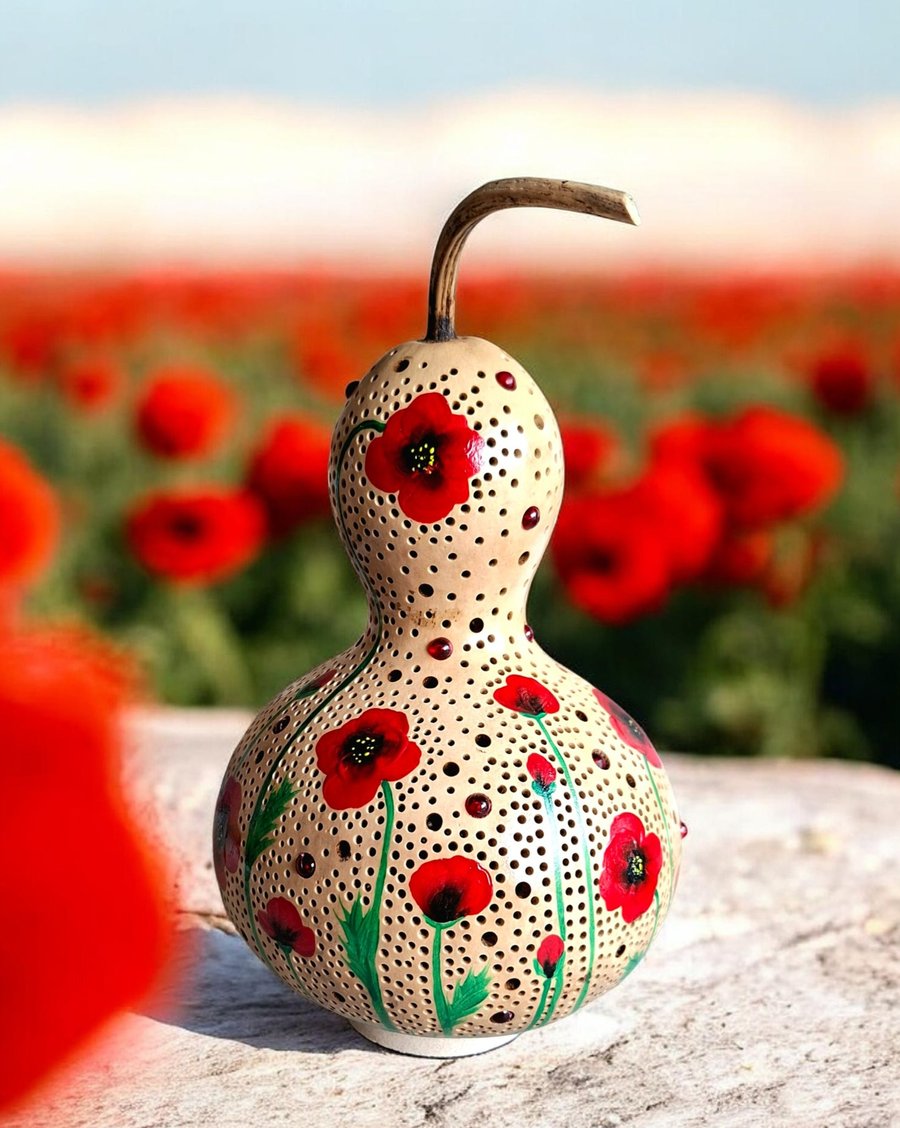 Poppies Gourd Lamp
