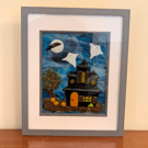 Large Spooky Halloween Picture - seasonal, interior décor, unique, unusual