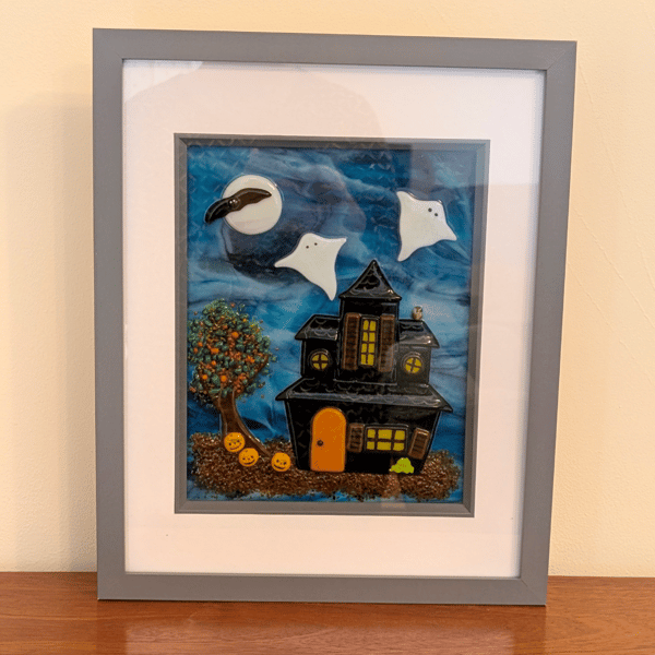 Large Spooky Halloween Picture - seasonal, interior décor, unique, unusual