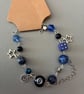 Handmade blue & black bracelet  - Image 2