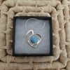 Handcrafted Azure Centred Heart Pendant