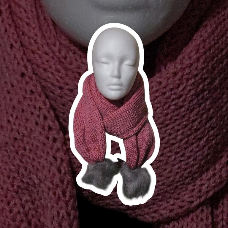 Winter Scarf (handmade) Approx 80"