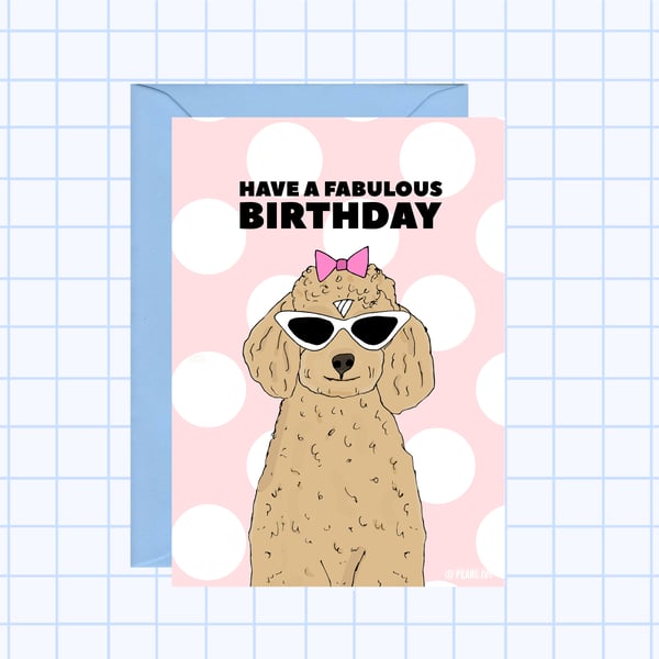 Cute Dog Birthday Card