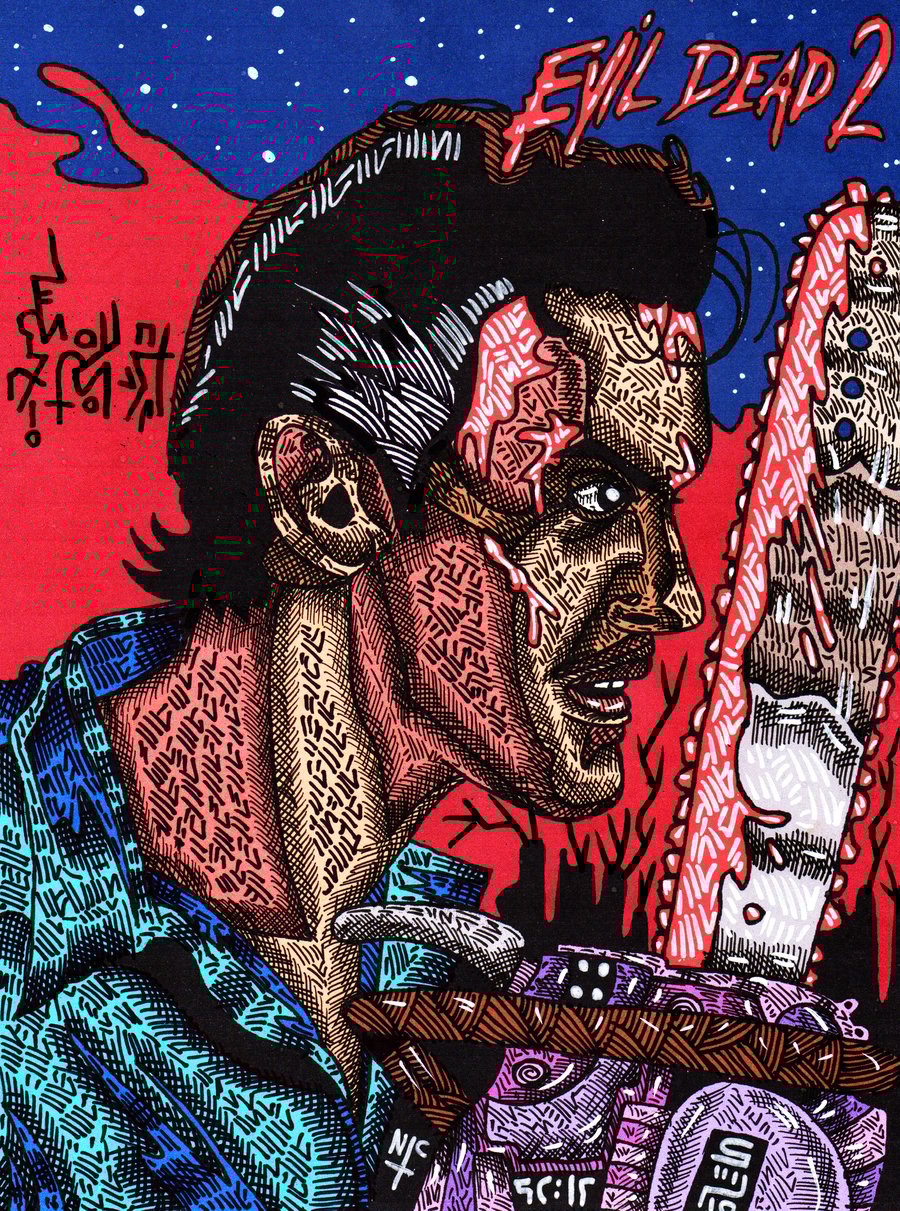 EVIL DEAD 2 FAN ASH ART