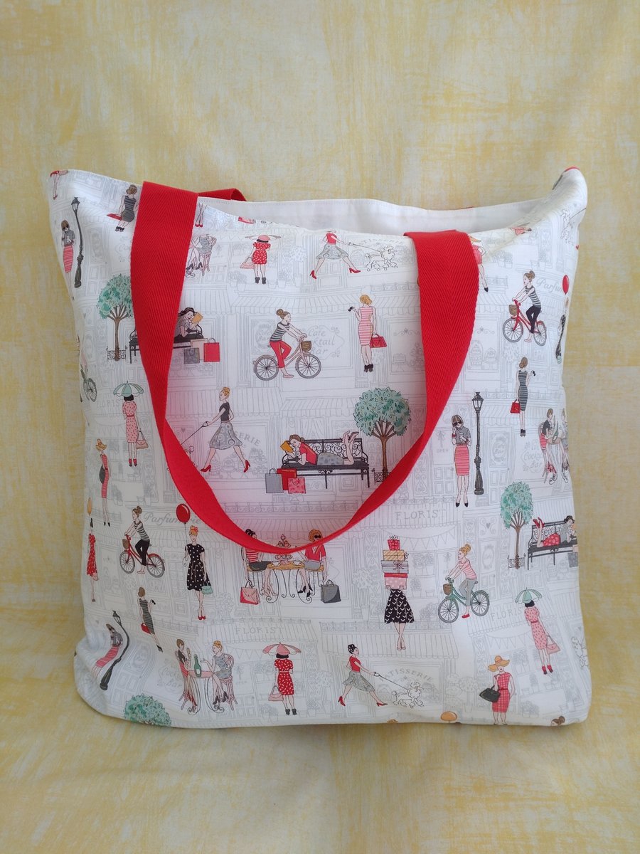 Fabric tote bag