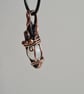Handmade Natural Rainbow Moonstone & Copper Necklace Pendant Gift Boxed Crystal - Image 9