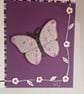 A quartet of sequinned butterflies on canvas.  - Image 4