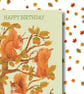 Birthday card set 4 cards cute animals - Image 9