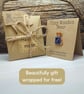 Sagittarius Bear Pin, Handmade Tiny Star Sign Wooden Teddy Badge - Image 6