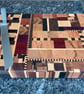 Large End Grain Hardwood Cutting Board: urbanChaos Pattern, Handmade - Image 9