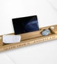 Personalised Oak Bath Bridge – Luxury Handmade Bath Tray - Image 4