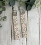 Key Fob Wristlet Set in William Morris Fabric, Bag Strap, Key Chain