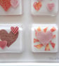 Handmade Fused Glass 'Hearts' Picture - Image 3