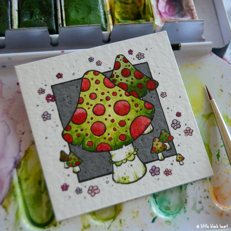 zombie toadstools - original twinchie artwork