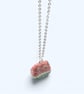 Watermelon Fizzy Sweet Necklace, Miniature Food Polymer Clay Jewellery - Image 3