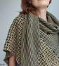 Hand knitted shawl, Asymmetrical shawl, Wedding shawl, Unique gift for women  - Image 4