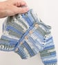 Handmade Baby Cardigan - Newborn to 1-2 Years - Crochet in Blue & Green - Image 3