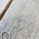 Sterling Silver Circle Pendant, 