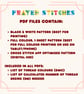 Abstract Flowers Cross Stitch Pattern (Needlepoint Compatible) - Image 5