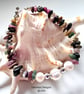 Designer Tourmaline & Large Cream Freshwater Culture Pearl Bracelet  - Image 5