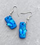 Handmade Sparkling Butterfly Polymer Clay Dangly Earrings
