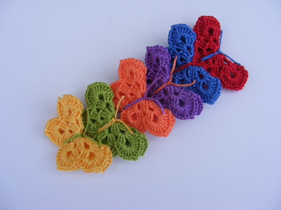 Crochet butterflies