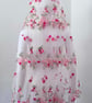 Mini Rose - Floral Embroidered Wedding Veil,  - Image 2