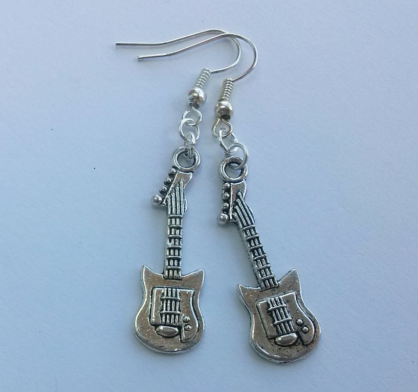 Guitar Earrings Musician Guitarist Gift