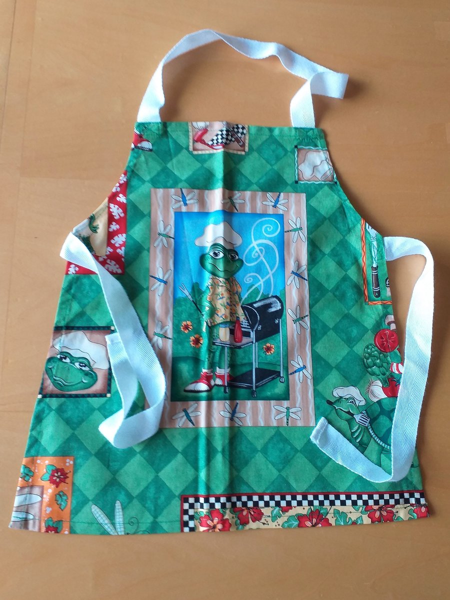 Barbeque Frog Apron age 2-6 approximately