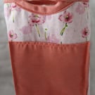 Super little bag organiser with Coral and turquoise pockets