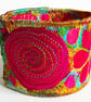 Textile - Cuff - with Free Machine Embroidery  - Image 2