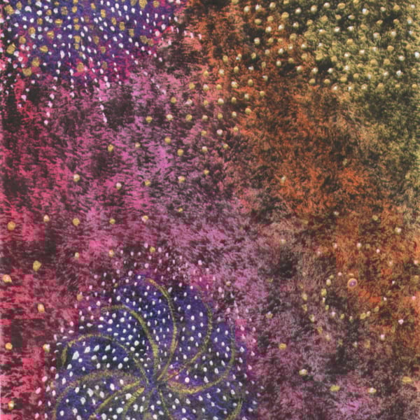 Dotty Swirls, unmounted A4 handmade picture