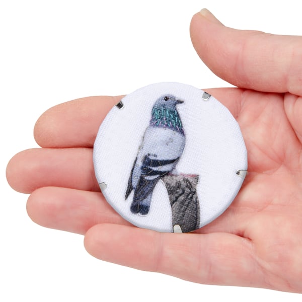 Pigeon brooch