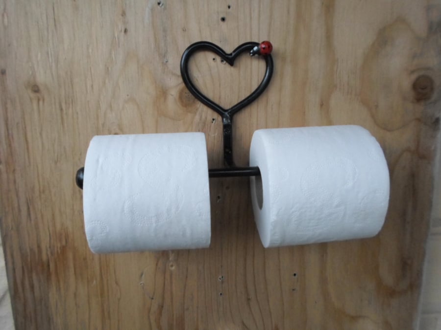 Double Toilet Roll Holder........ Wrought... Folksy