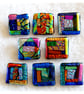 Dichroic L008 Luxury Fused Glass Patchwork Brooch Handmade  - Image 6