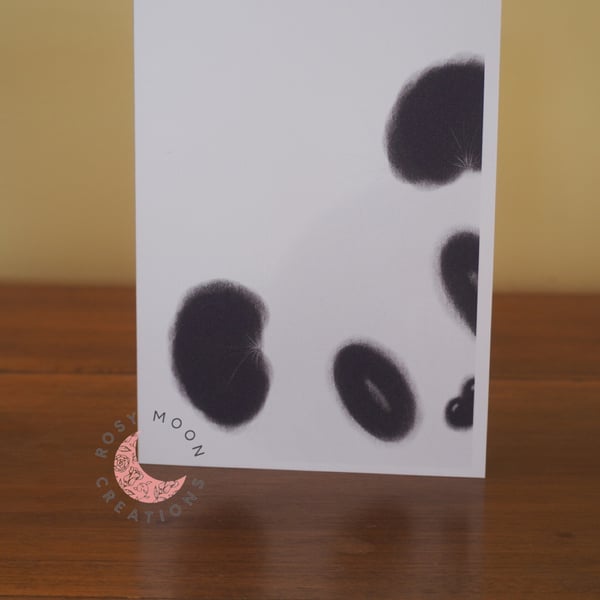 Peeking Panda, Blank Card