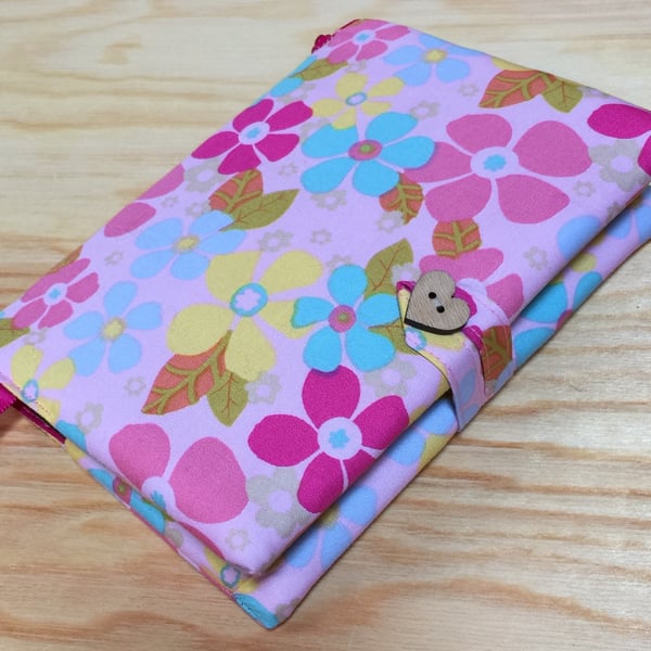 Fabric Covered Notebook- Bold Flowers