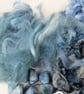 Natural Dye Indigo Blue Mixed Silk Fibre Texture Craft Pack - Image 2