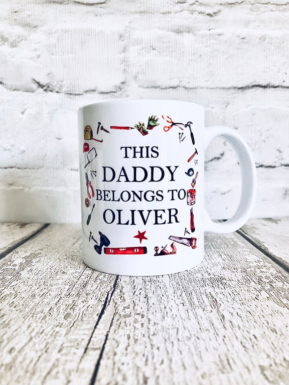 Personalised This Daddy belongs to Mug