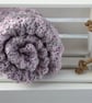 Crochet Baby Blanket, pink and grey baby girl gift for a shower or christening,  - Image 9