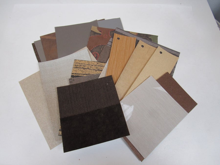 Mixed Browns, Greys, Golds Wallpaper Craft Pack