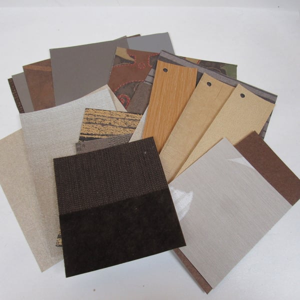 Mixed Browns, Greys, Golds Wallpaper Craft Pack