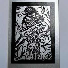 Nevermore - hand cut paper art