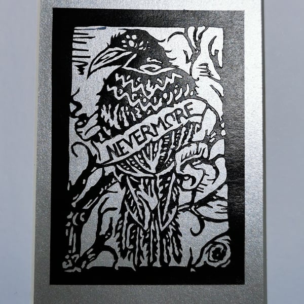 Nevermore - hand cut paper art