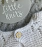 Hand knitted ‘Fearne’ Baby Girl’s Cardigan (3-6 months) - Image 3