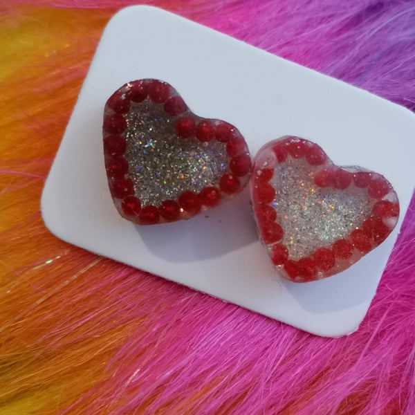 Resin hearts 