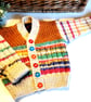 Gender Neutral Hand Knitted Baby Cardigan 6 - 12  months size - Image 6